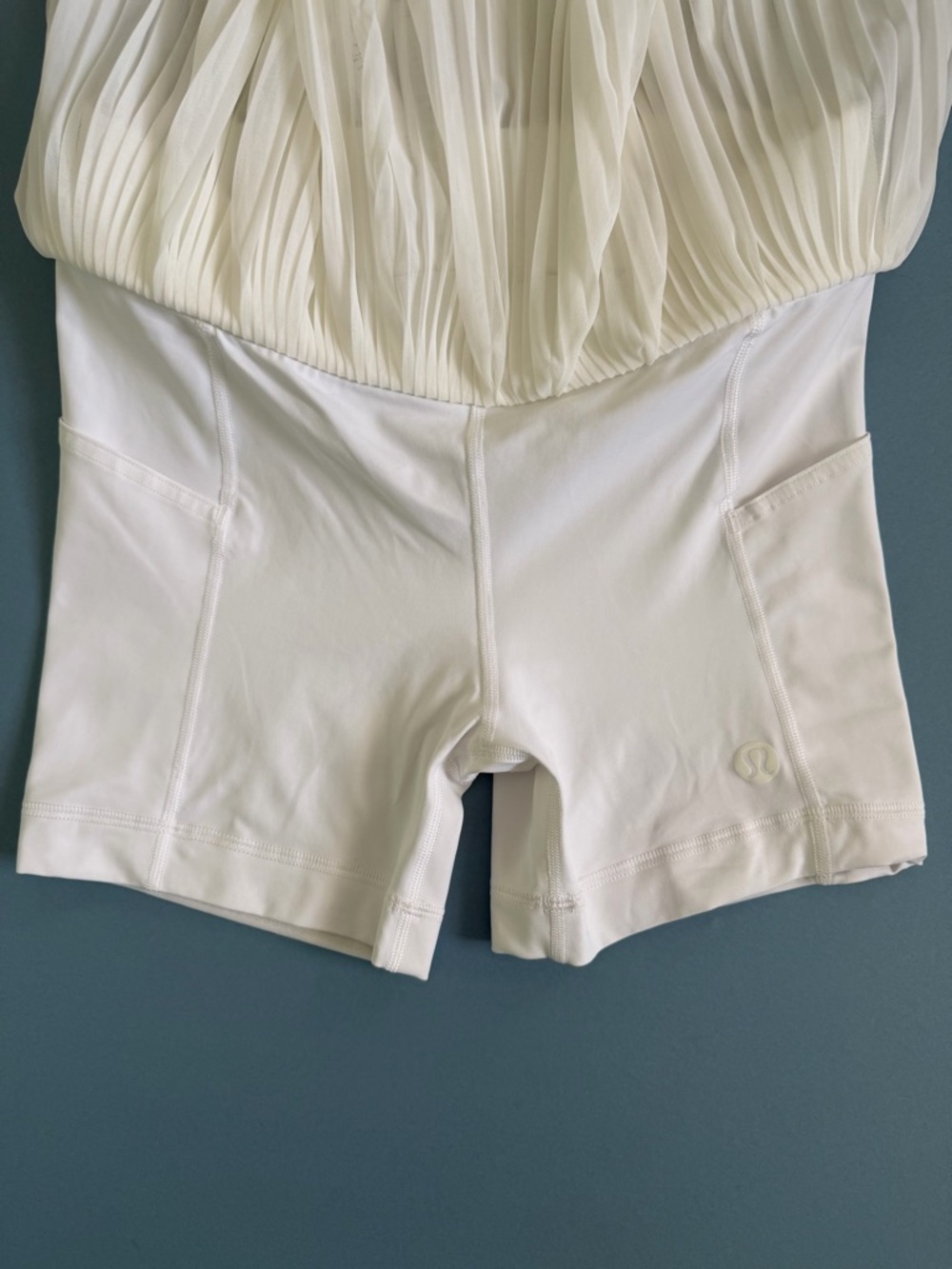 Lululemon Mesh Pleats Mid-Rise White Mini Tennis Skirt W8AIQS - Picture 5 of 7